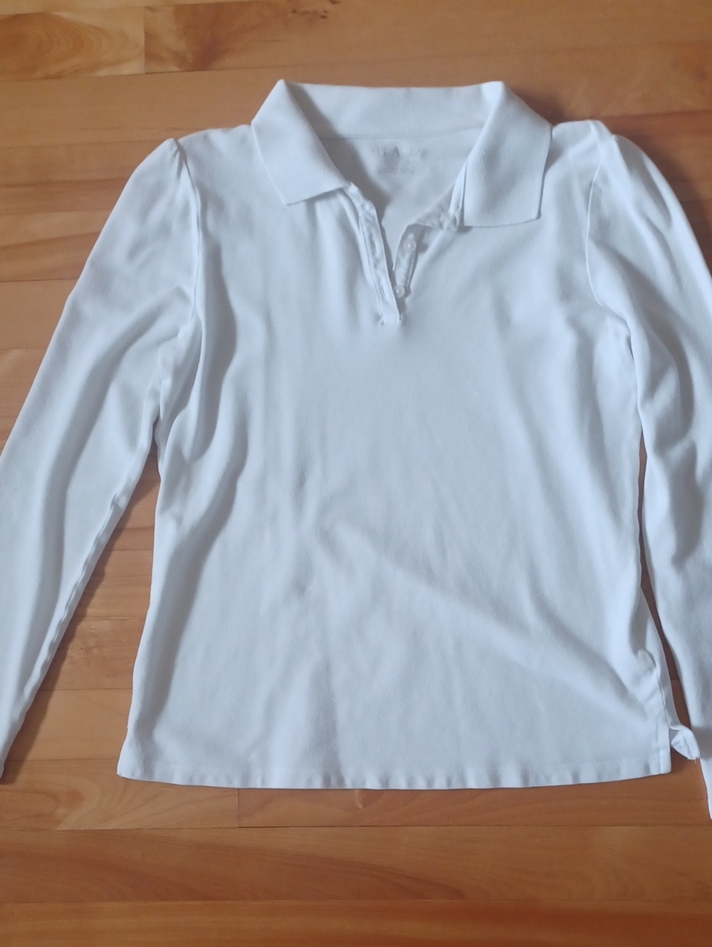 4/$20The Children's Place White Long-Sleeve Polo Top Size 10